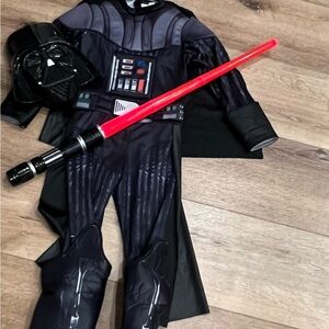 Kids Black and Red Space Warrior Costume